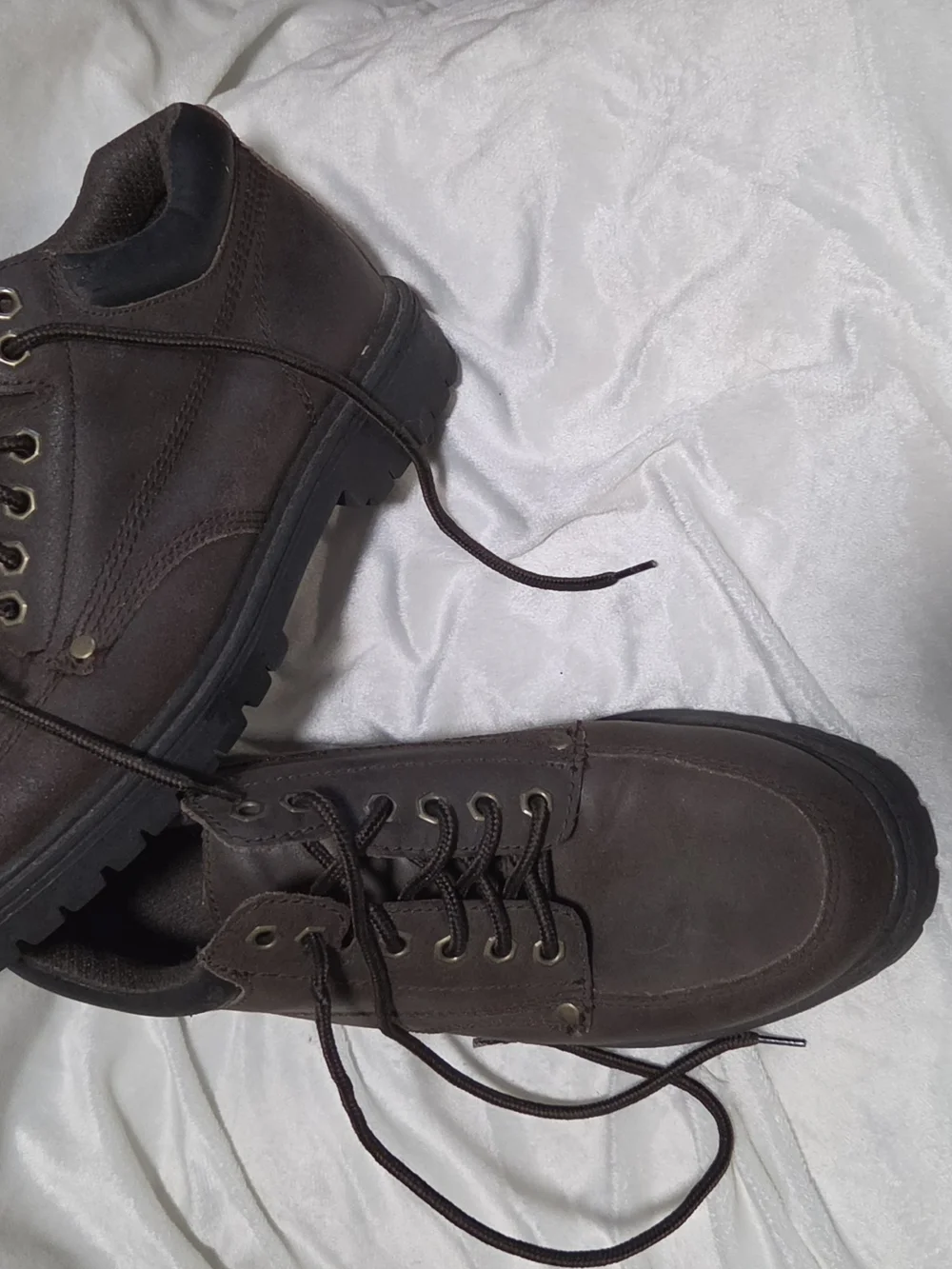 Bugle Boy Brown Lace-Up Low Cut Oxford Chanter Shoes Work Boots